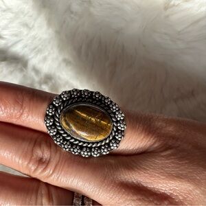 Tiger eye ring